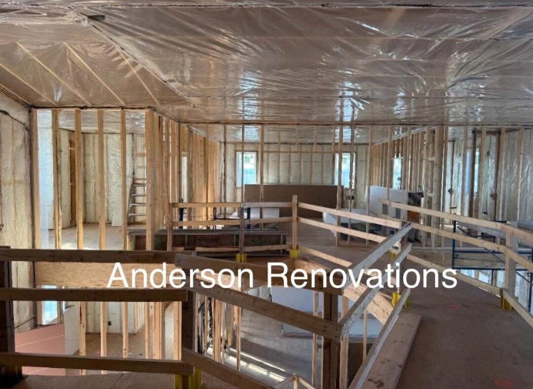 Anderson Renovations — Full interior framing on a new-build home