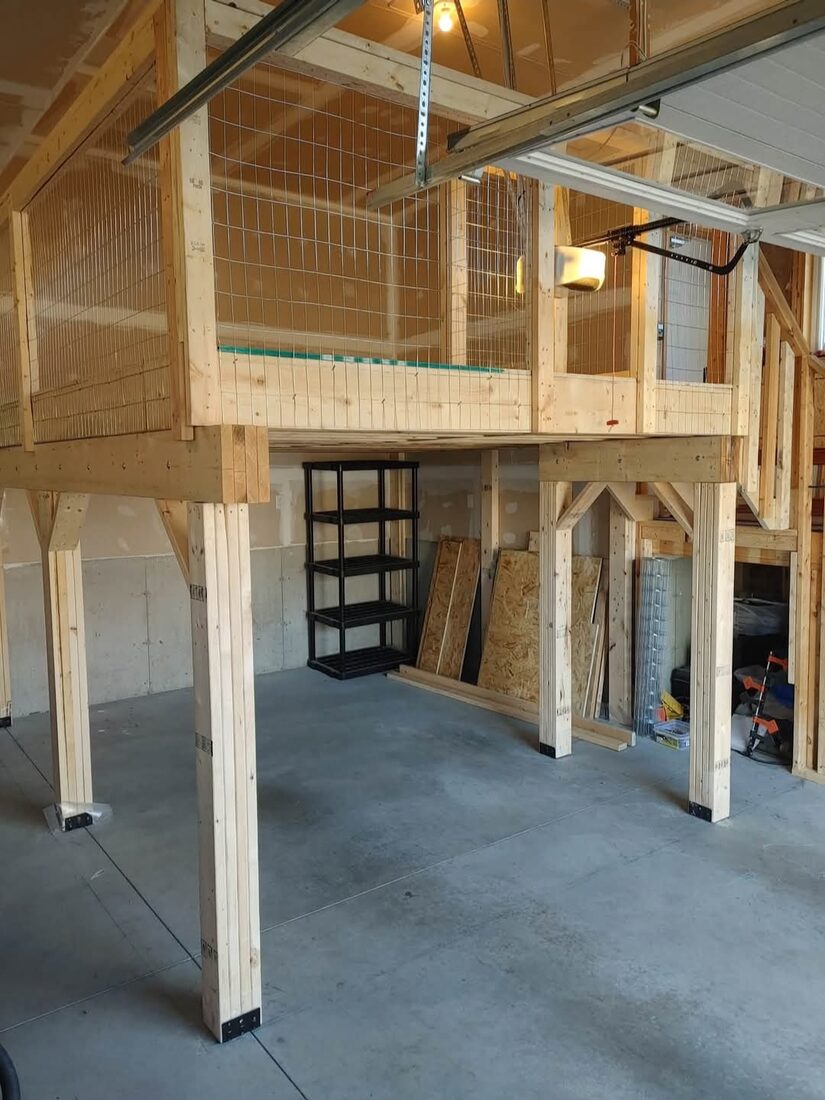 Raulino Framing & Contracting — Garage framing with storage loft
