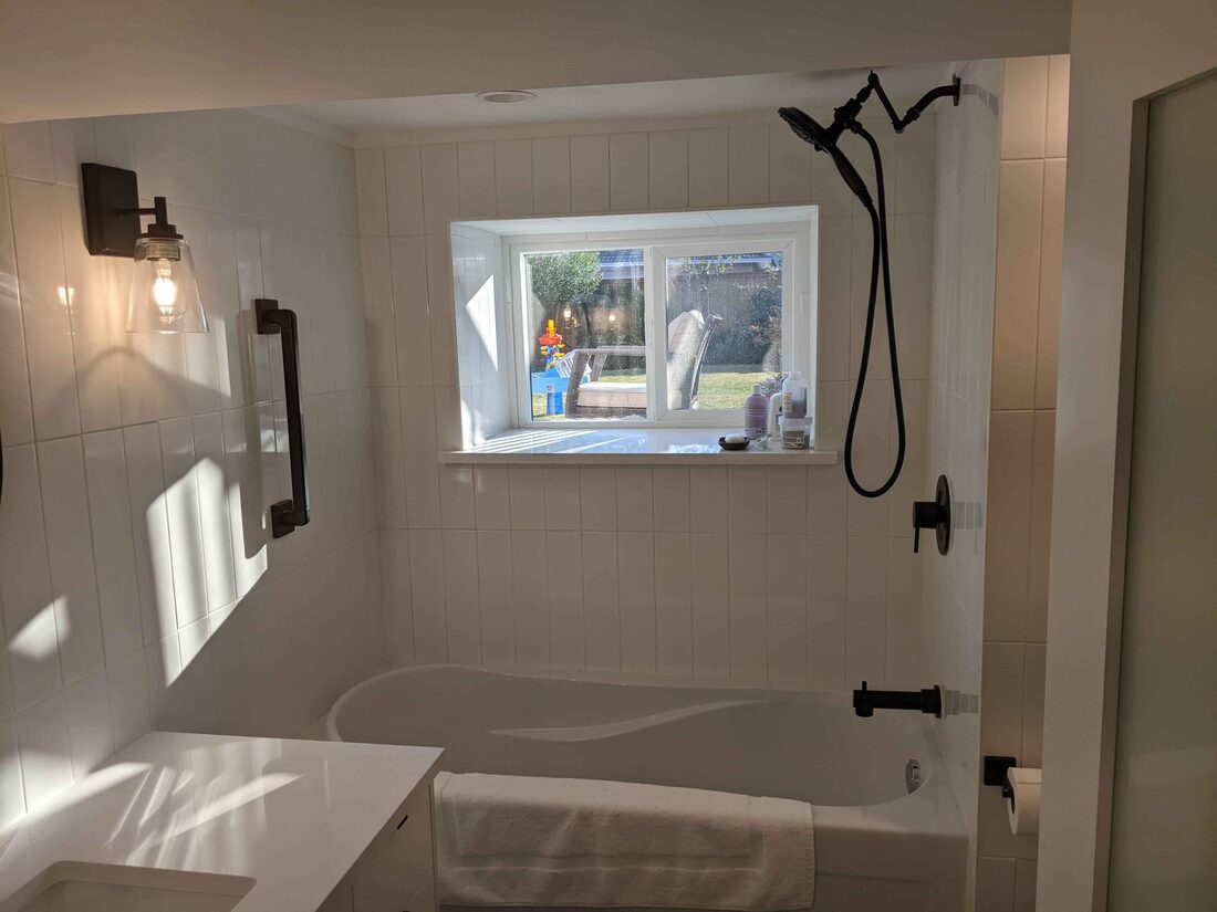 Precision Pro Renovations & Painting — Walk-in glass shower