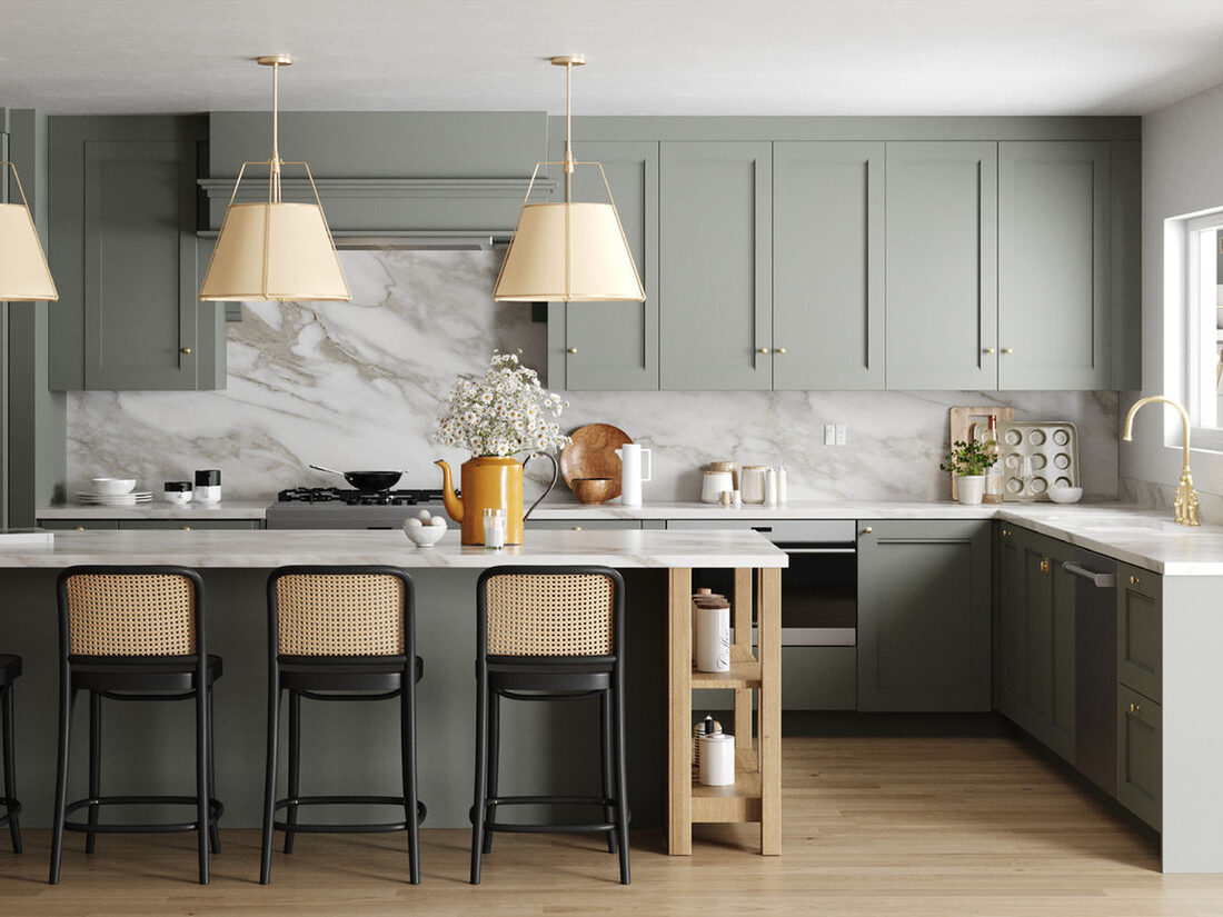 Canada Building Upgrade — Kitchen with island