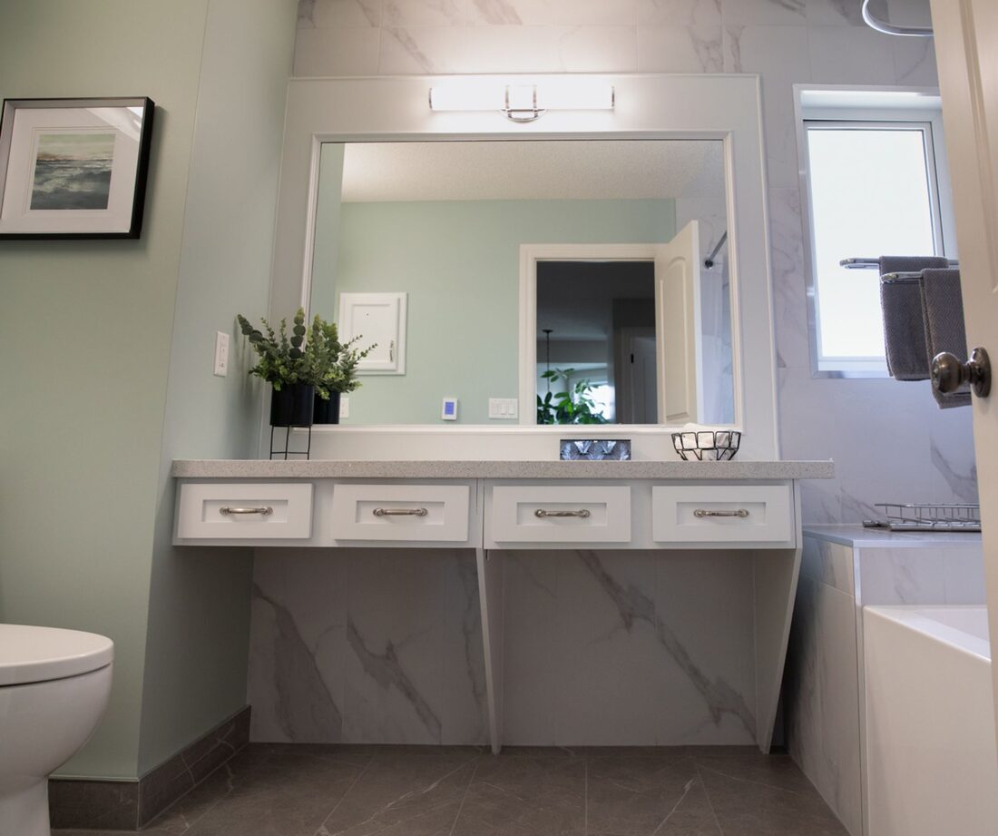 Versatile Renovations — Ensuite vanity