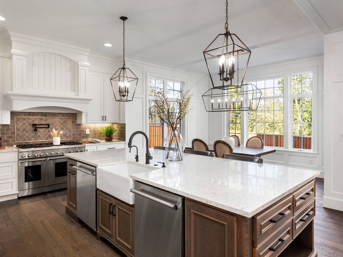 Mark's General Contracting — Kitchen with island