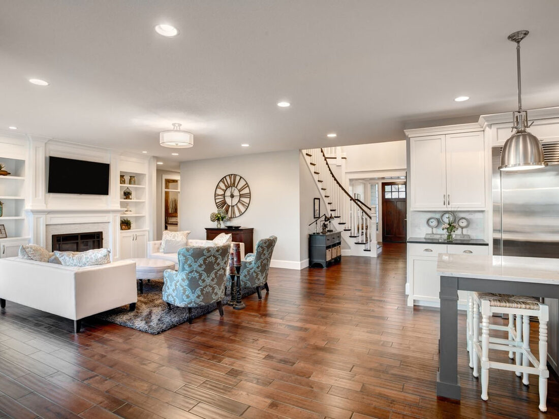 Mark's General Contracting — Open living & dining