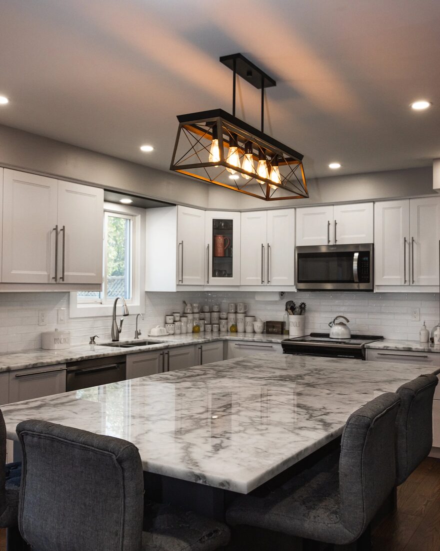 North Ridge Renovations Inc. — Marble kitchen island