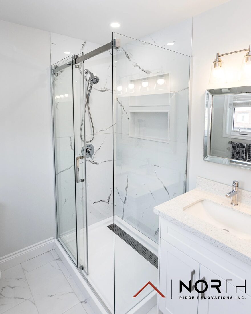 North Ridge Renovations Inc. — Glass shower