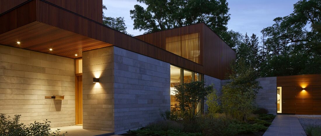 DB Custom Homes — Custom home at dusk
