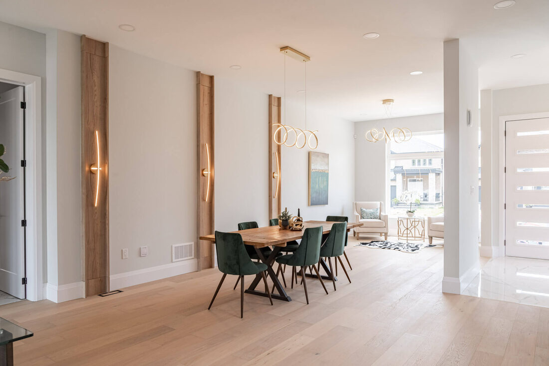 Stallion Homes — Open dining & living