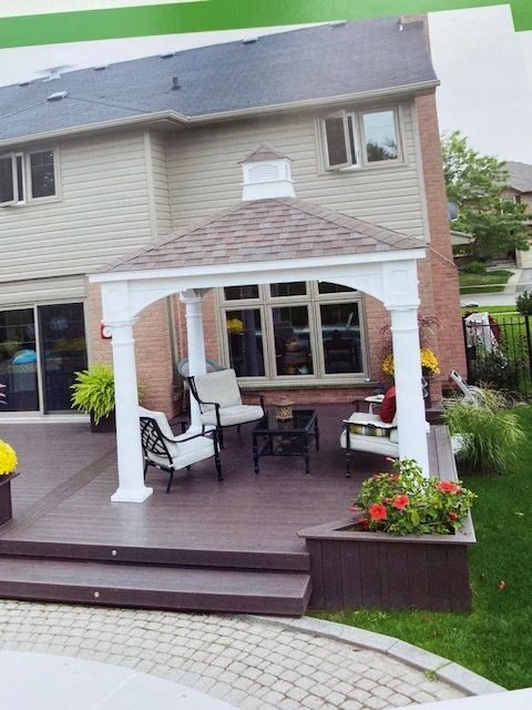 Sams Handyman Services-Renovations — Backyard deck & patio