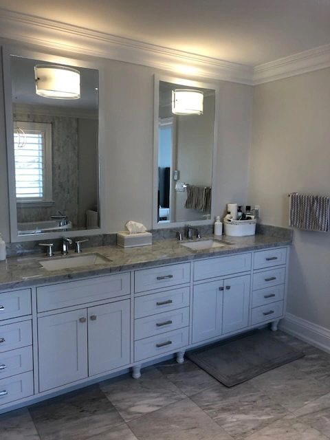 Sams Handyman Services-Renovations — Double-vanity bathroom
