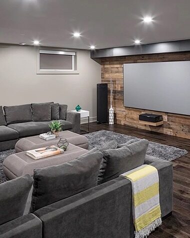310RENO Design and Renovation — Basement media room