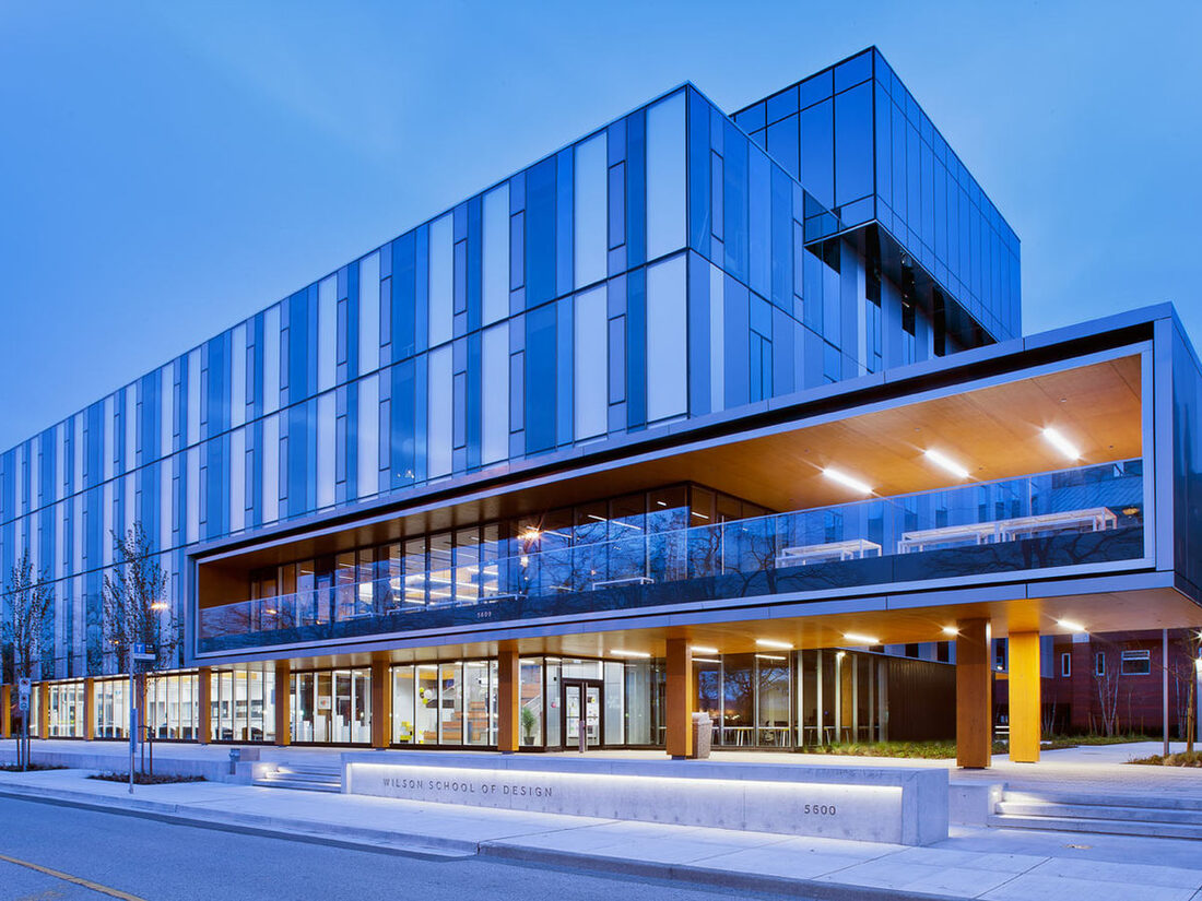 DGS Construction — Glass-clad commercial building