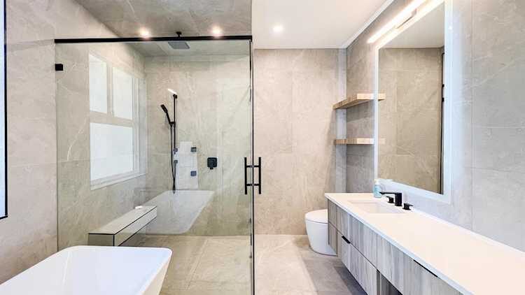 Merit Homes — Ensuite with soaker tub and double vanity