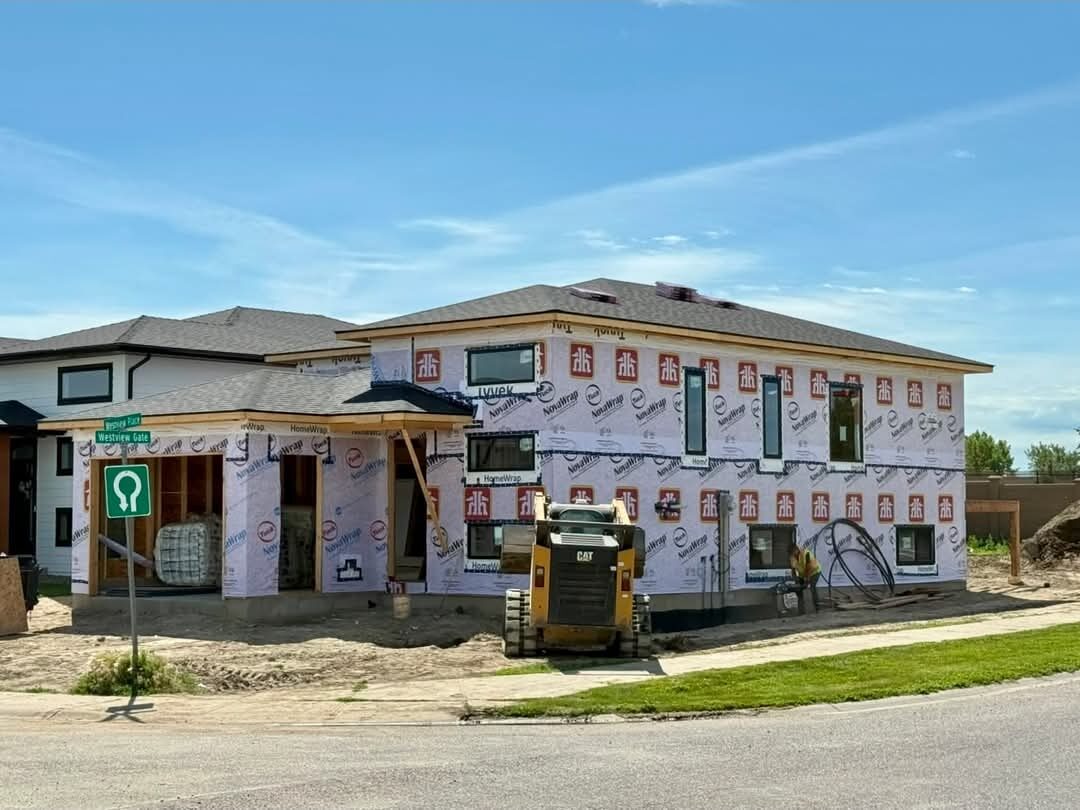 Genica Custom Builders — Custom two-storey home under construction