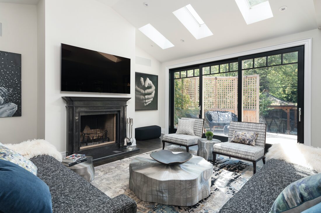 Weenen General Contracting Limited — Living room with fireplace