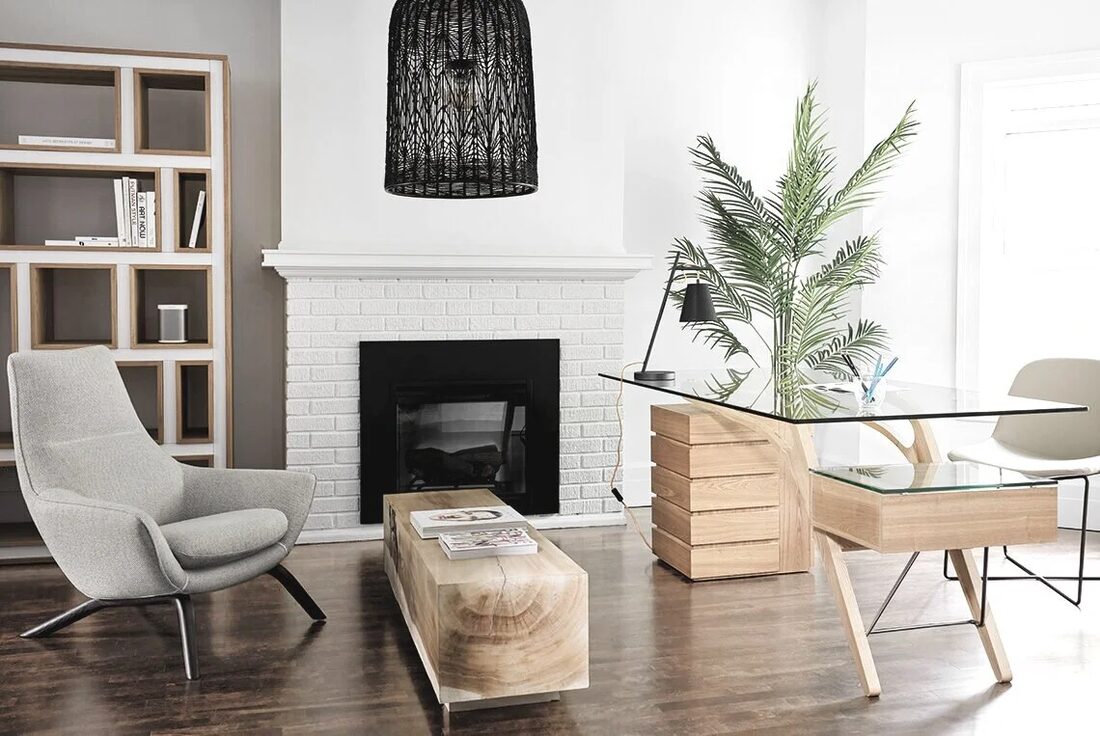 West Toronto Home Renovations — Living room with fireplace