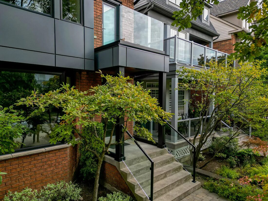 Crystal Lake Glass — Exterior glass balcony railings