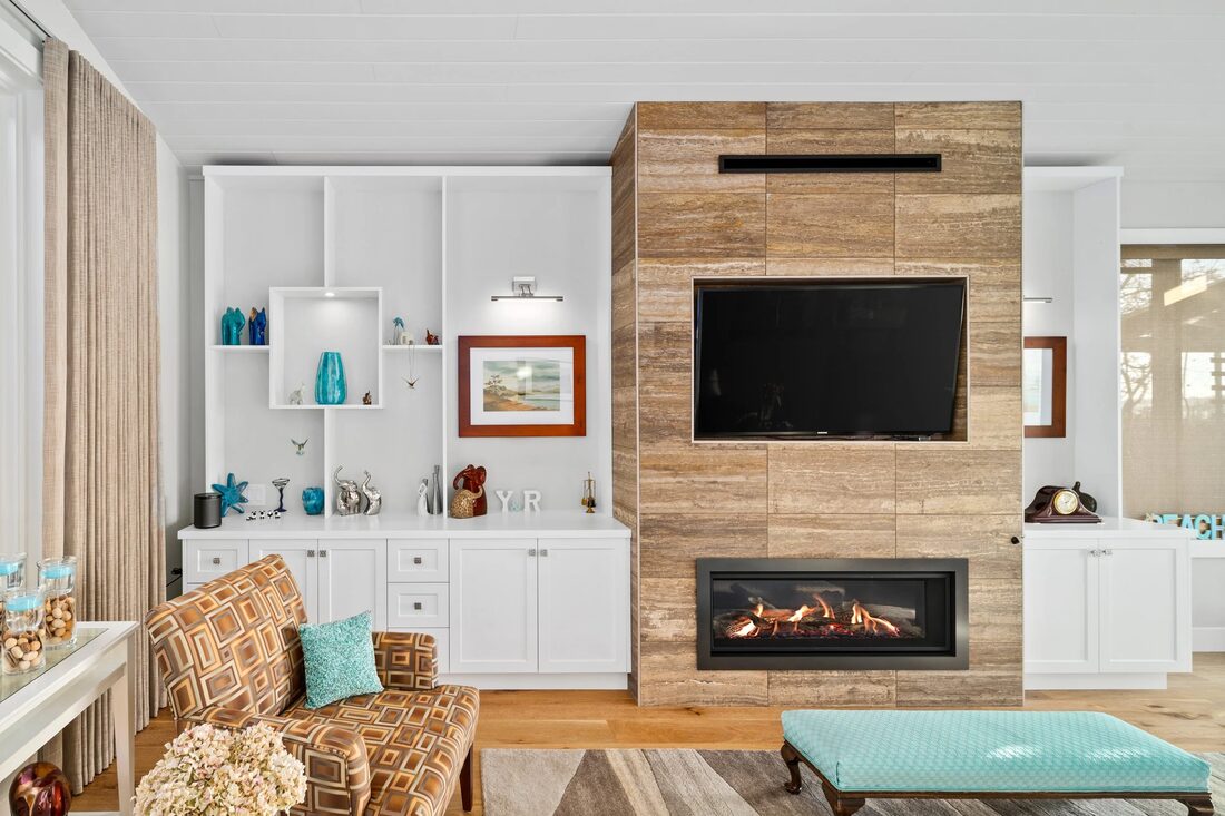 BC Home Builders — Living room feature wall